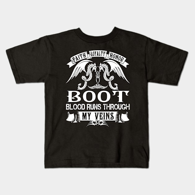 BOOT Kids T-Shirt by DOmiti